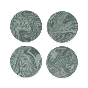 Sloan Coasters 10cm - Set of 4 - Green