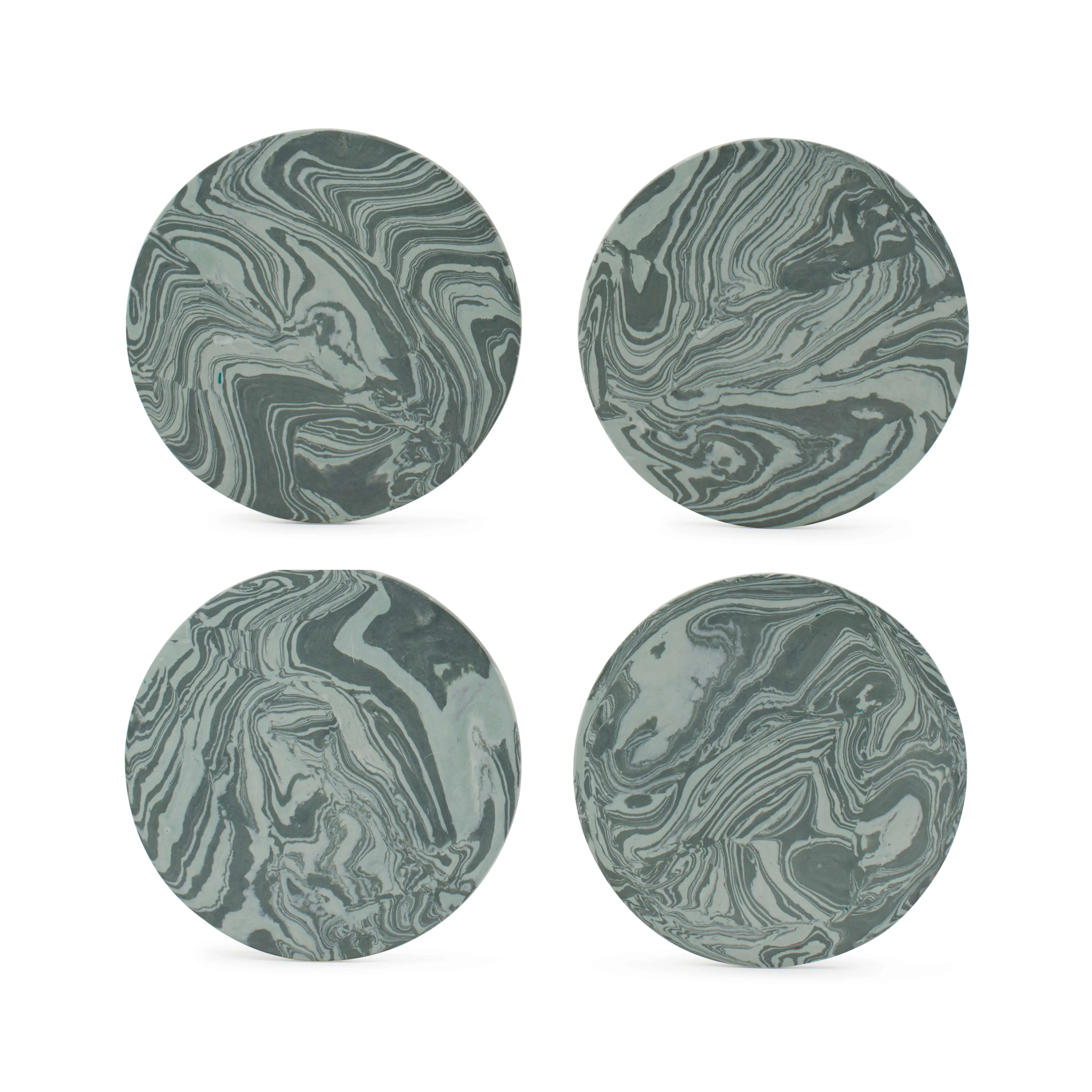 Sloan Coasters 10cm - Set of 4 - Green