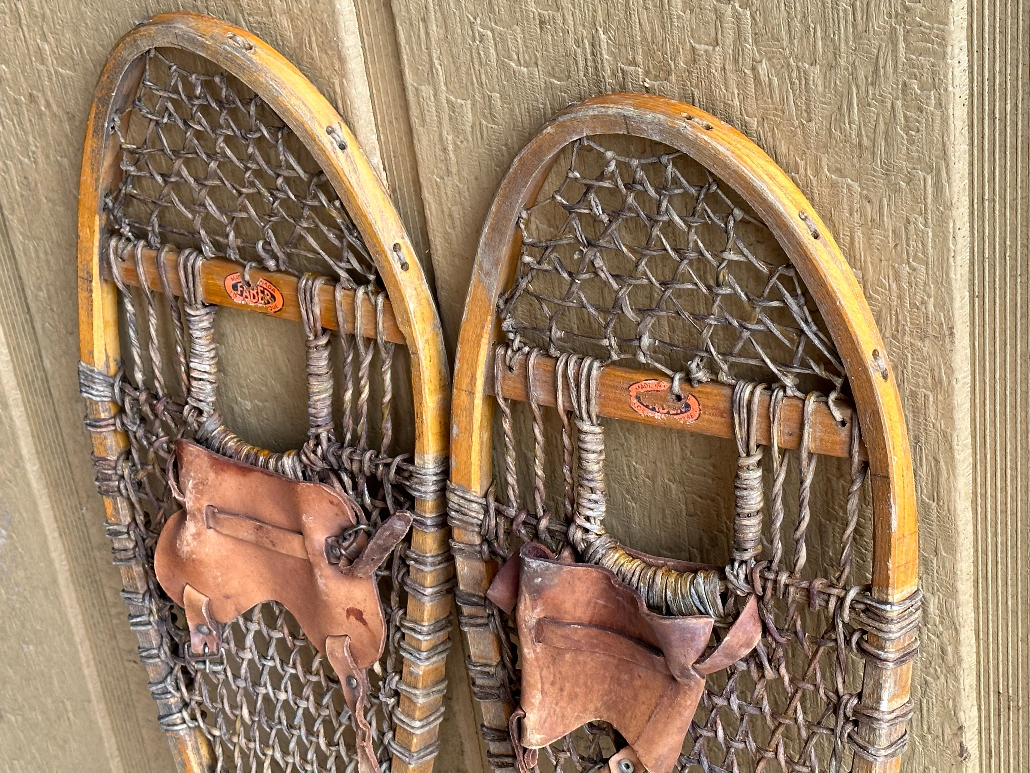 Vintage Canadian Faber Snowshoes