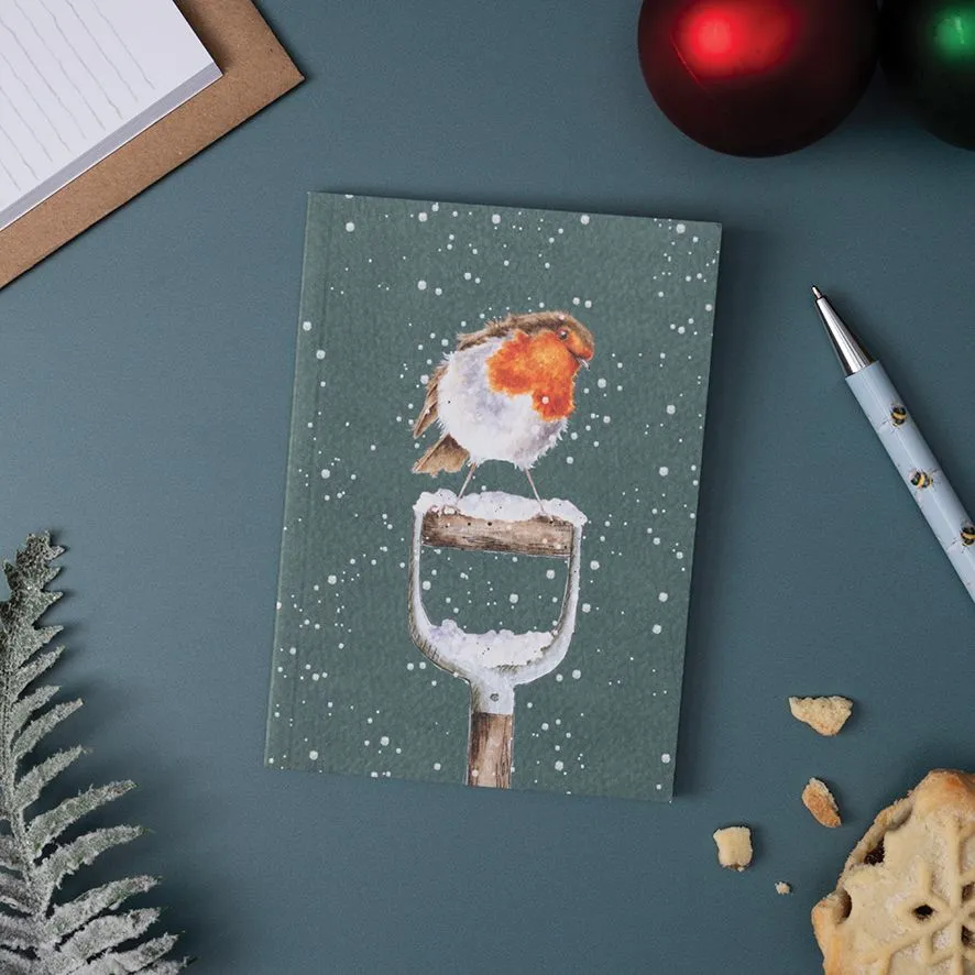 Wrendale A Little Red Robin Christmas A6 Notebook